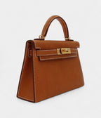 HMMini Kelly II Sellier Toffee Porc Leather Gold Hardware