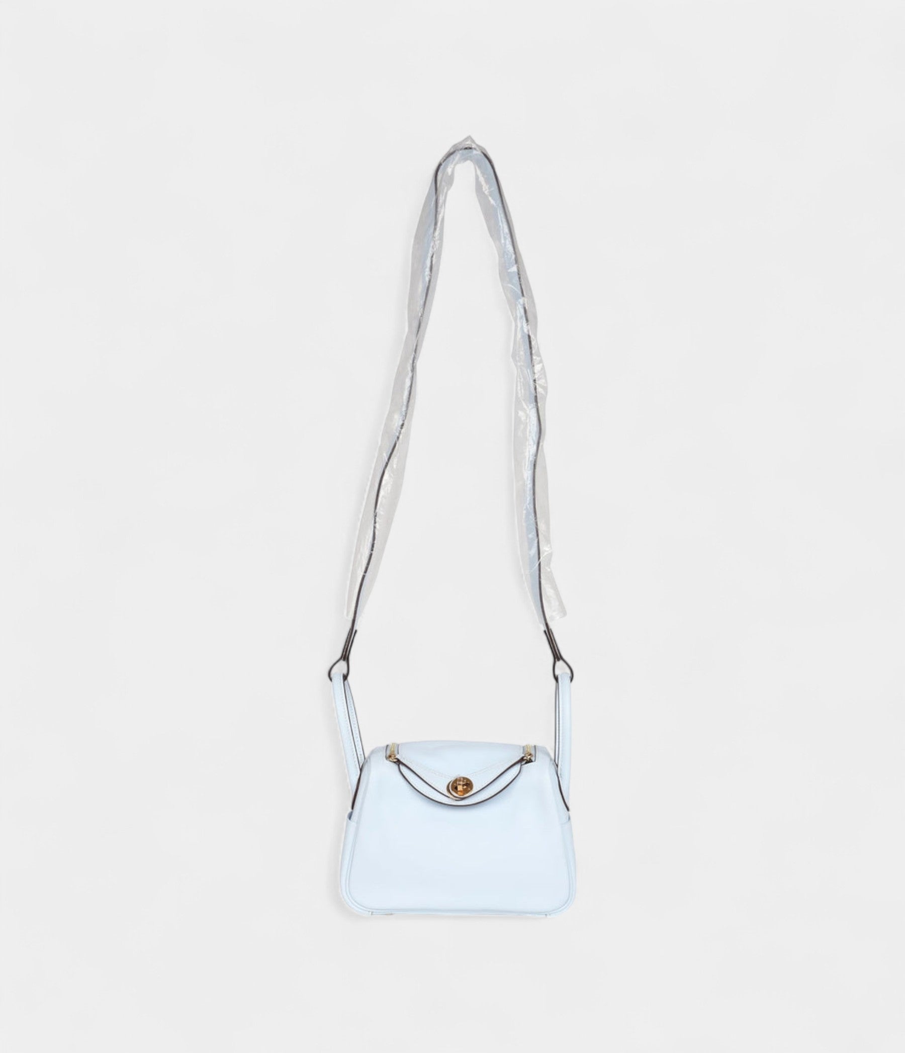HMMini Lindy Bleu Brume Swift Gold Hardware