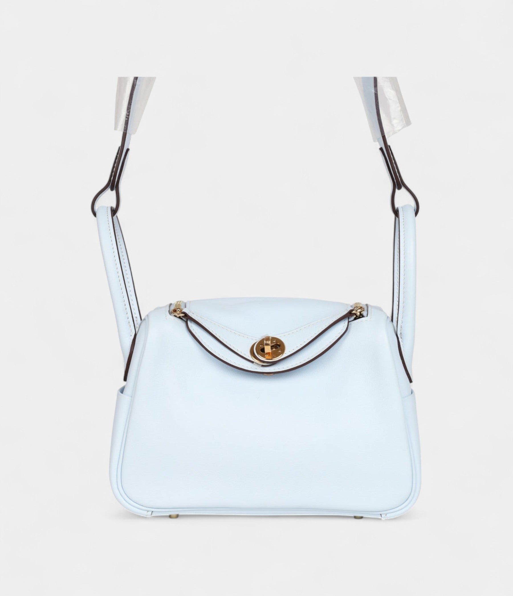 HMMini Lindy Bleu Brume Swift Gold Hardware