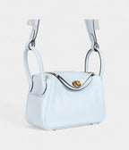 HMMini Lindy Bleu Brume Swift Gold Hardware
