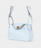 HMMini Lindy Bleu Brume Swift Gold Hardware