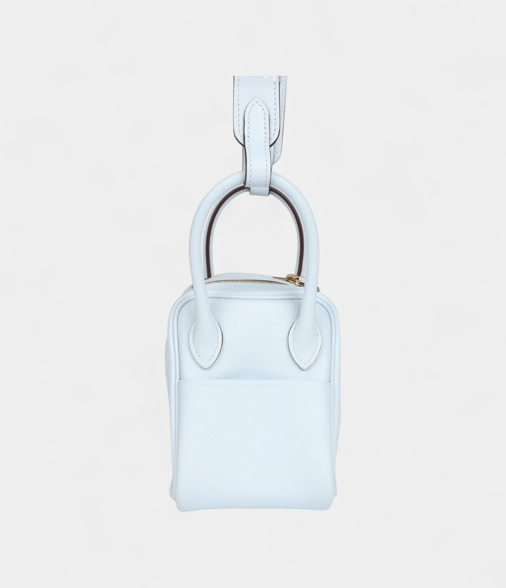 HMMini Lindy Bleu Brume Swift Gold Hardware