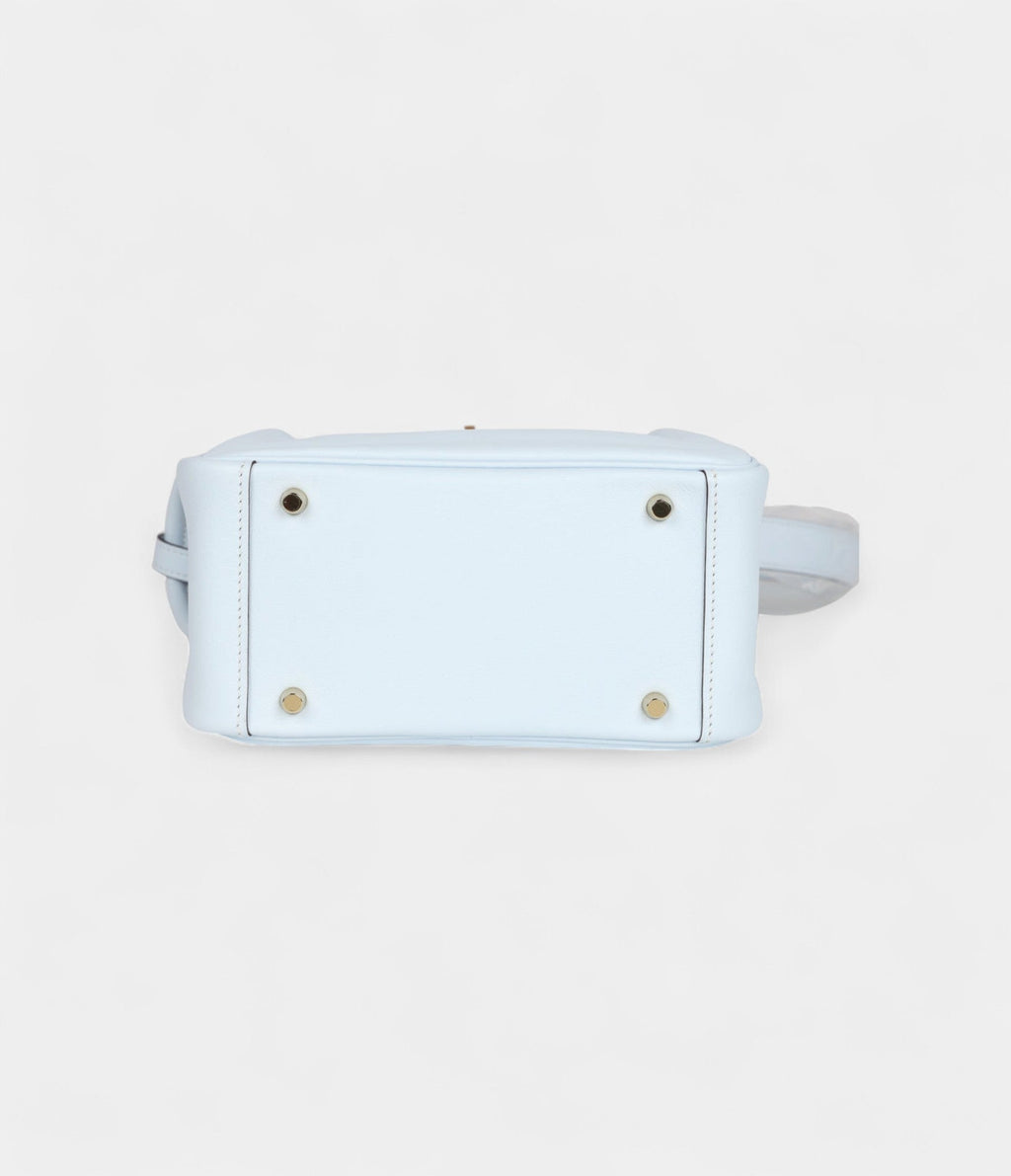 HMMini Lindy Bleu Brume Swift Gold Hardware