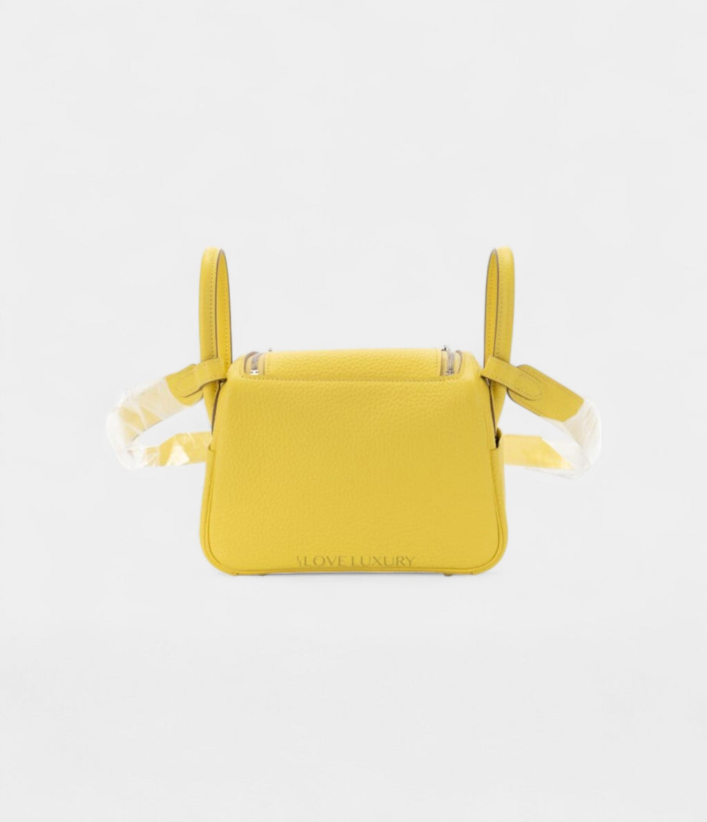 HMMini Lindy Clemence Lime Palladium Hardware