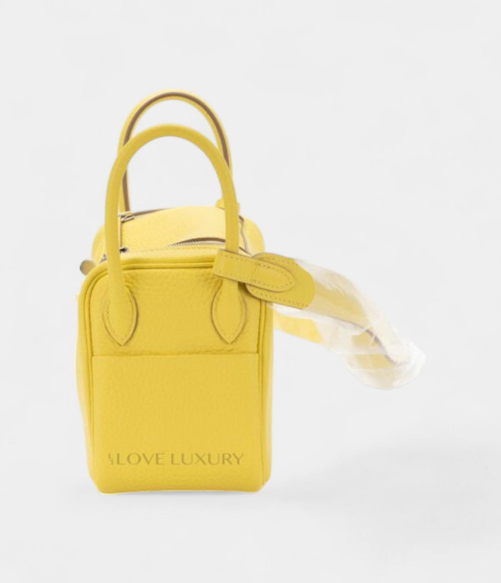 HMMini Lindy Clemence Lime Palladium Hardware