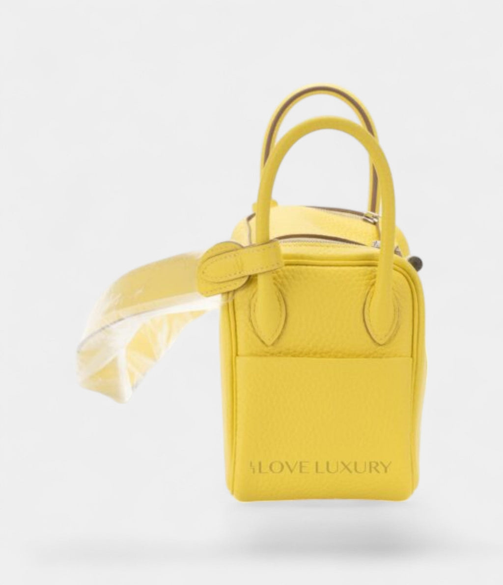 HMMini Lindy Clemence Lime Palladium Hardware