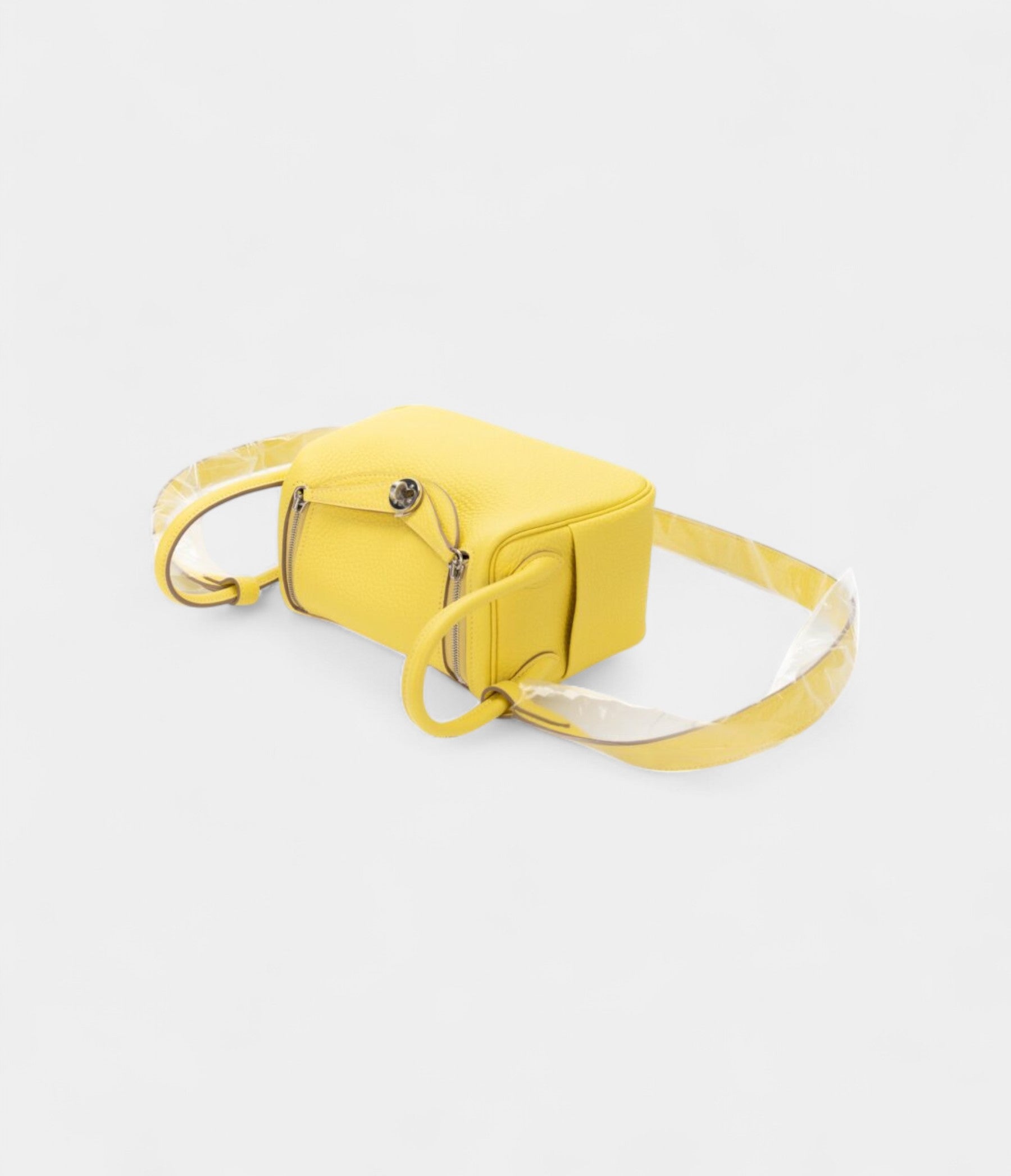 HMMini Lindy Clemence Lime Palladium Hardware