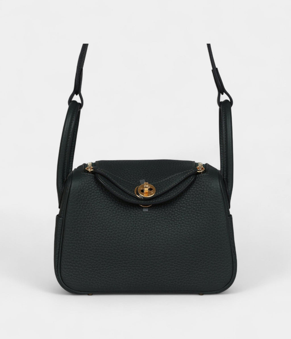 HMMini Lindy Dark Green Clemence Gold Hardware