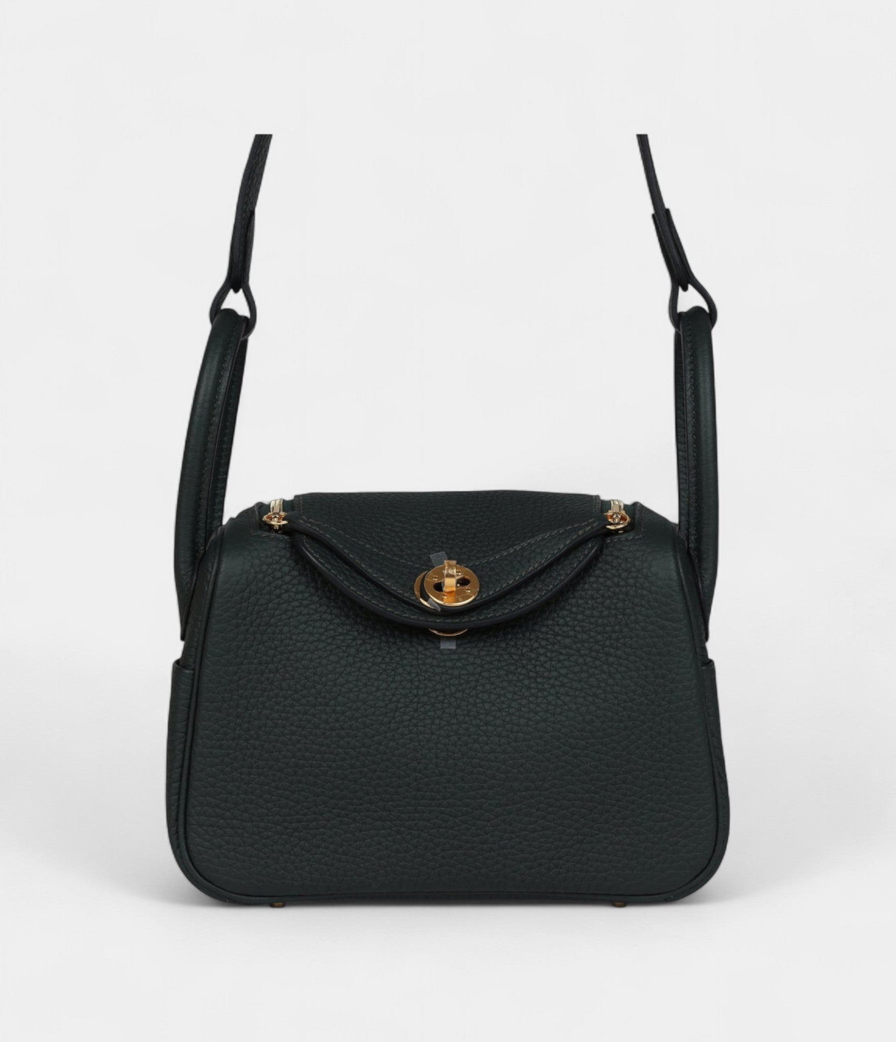 HMMini Lindy Dark Green Clemence Gold Hardware