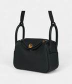 HMMini Lindy Dark Green Clemence Gold Hardware