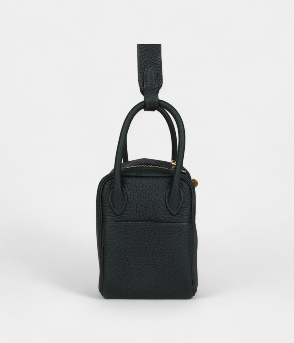HMMini Lindy Dark Green Clemence Gold Hardware