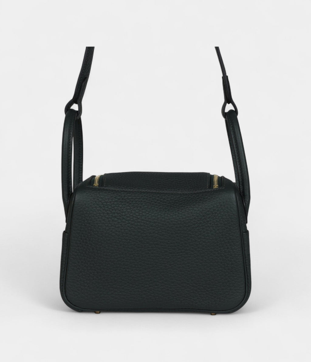 HMMini Lindy Dark Green Clemence Gold Hardware