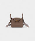 HMMini Lindy Etoupe Clemence Gold Hardware