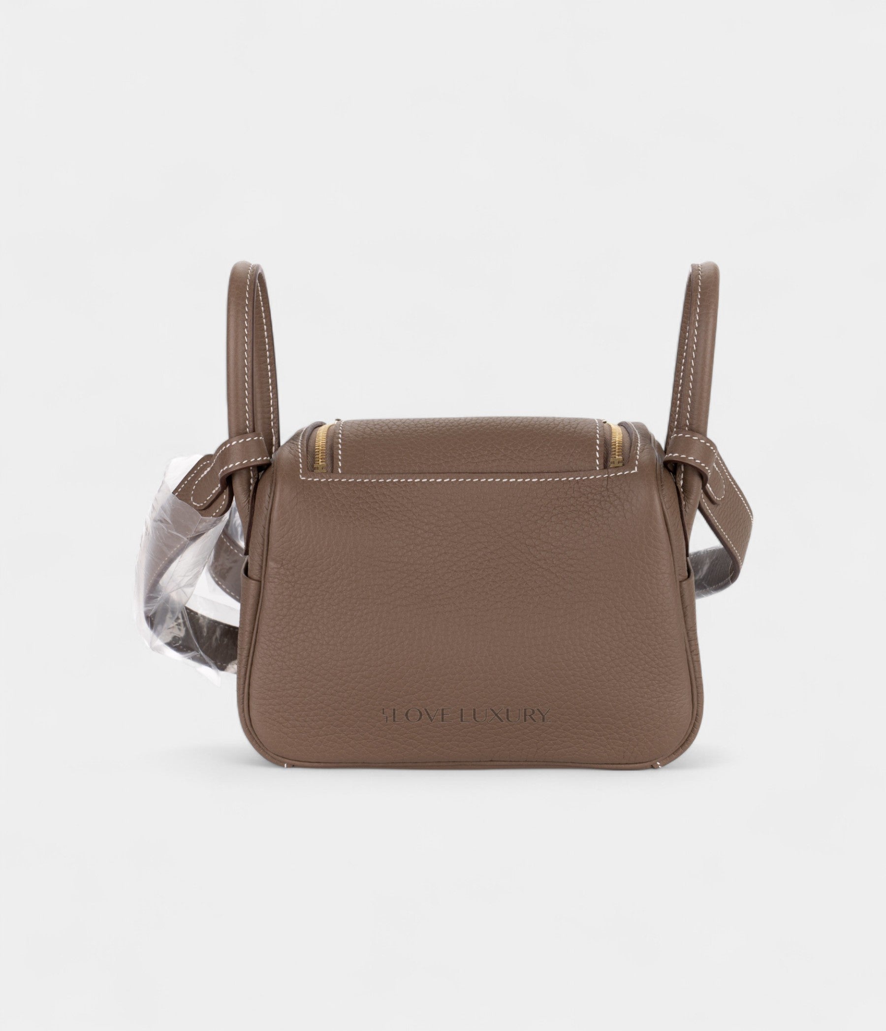 HMMini Lindy Etoupe Clemence Gold Hardware