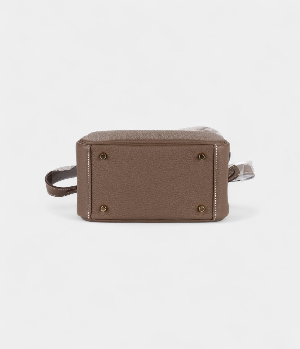 HMMini Lindy Etoupe Clemence Gold Hardware