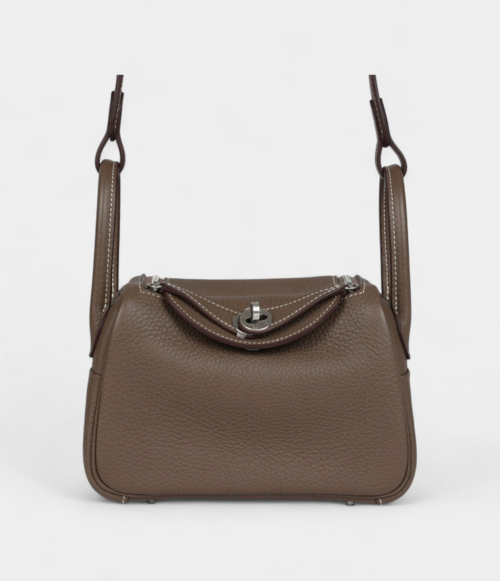 HMMini Lindy Etoupe Clemence Palladium Hardware