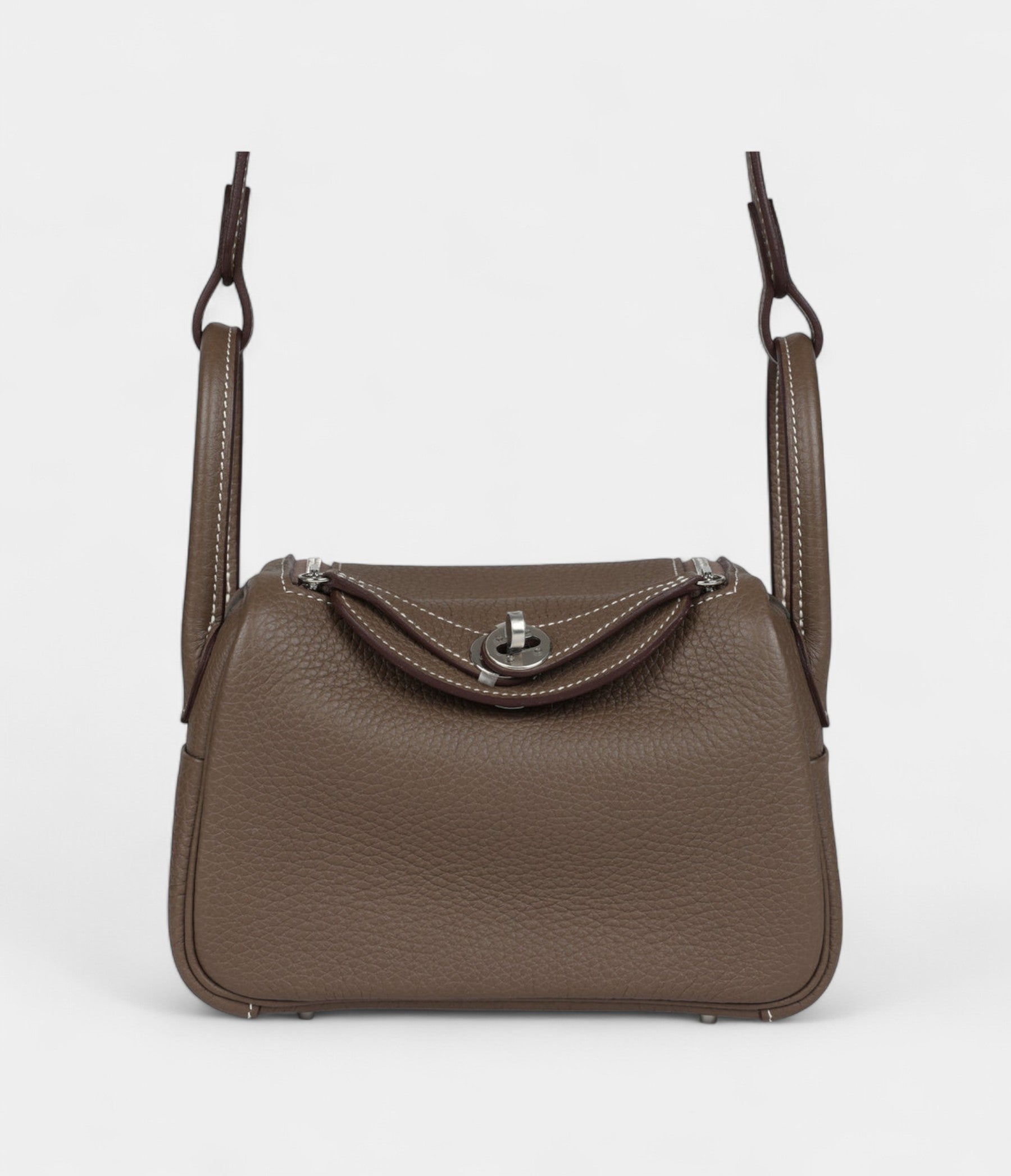 HMMini Lindy Etoupe Clemence Palladium Hardware