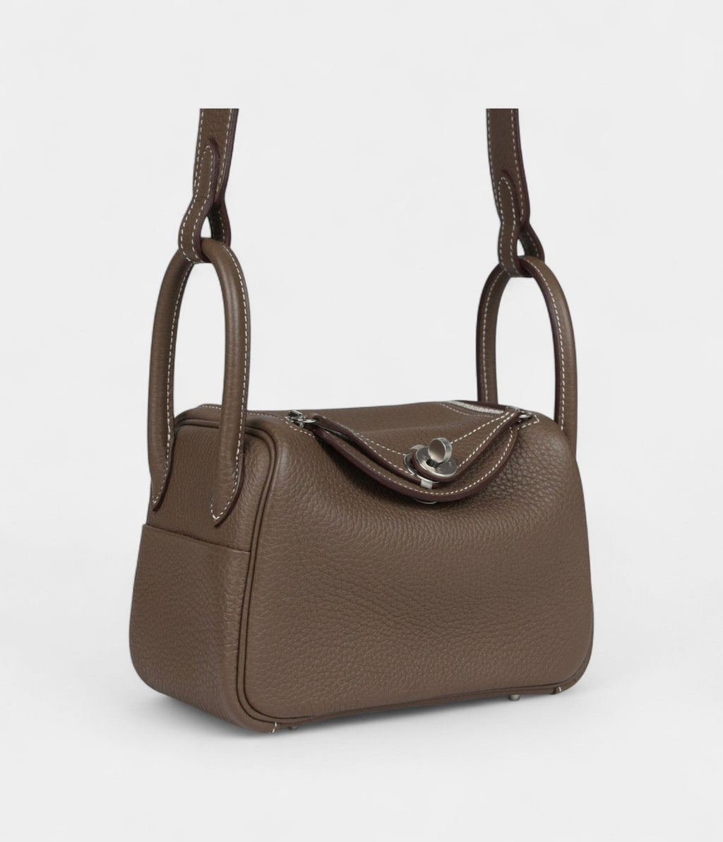 HMMini Lindy Etoupe Clemence Palladium Hardware