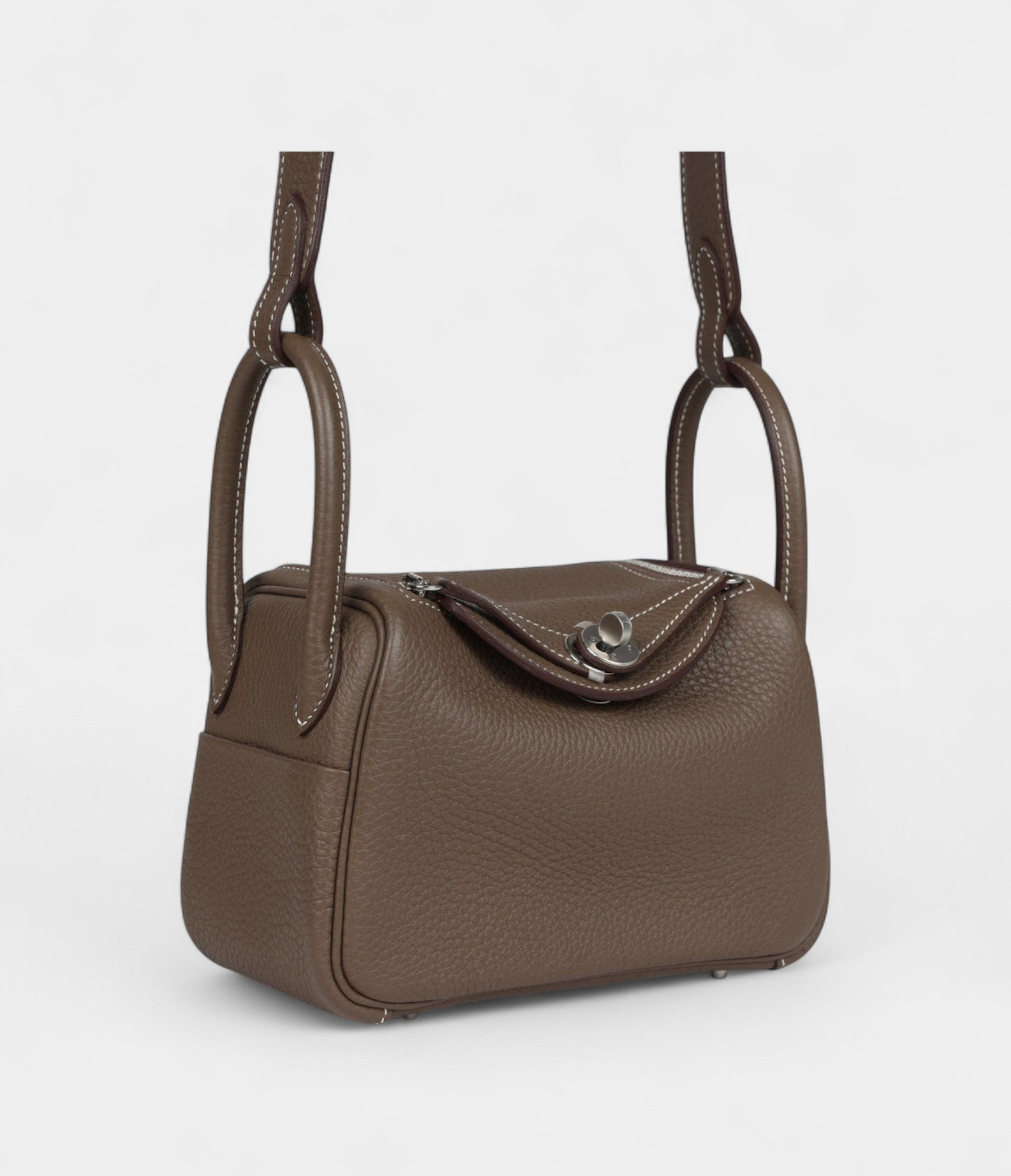 HMMini Lindy Etoupe Clemence Palladium Hardware
