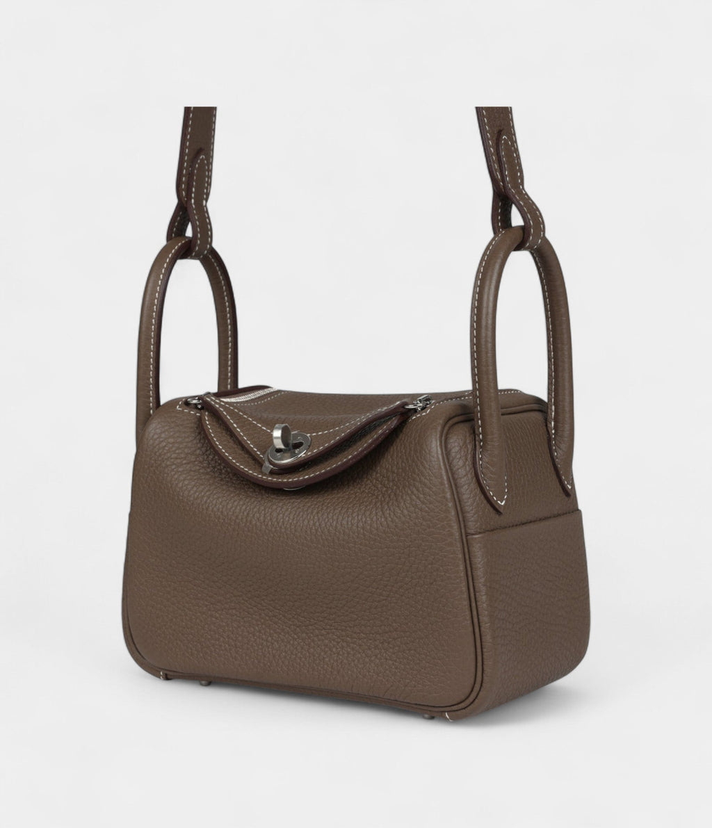 HMMini Lindy Etoupe Clemence Palladium Hardware