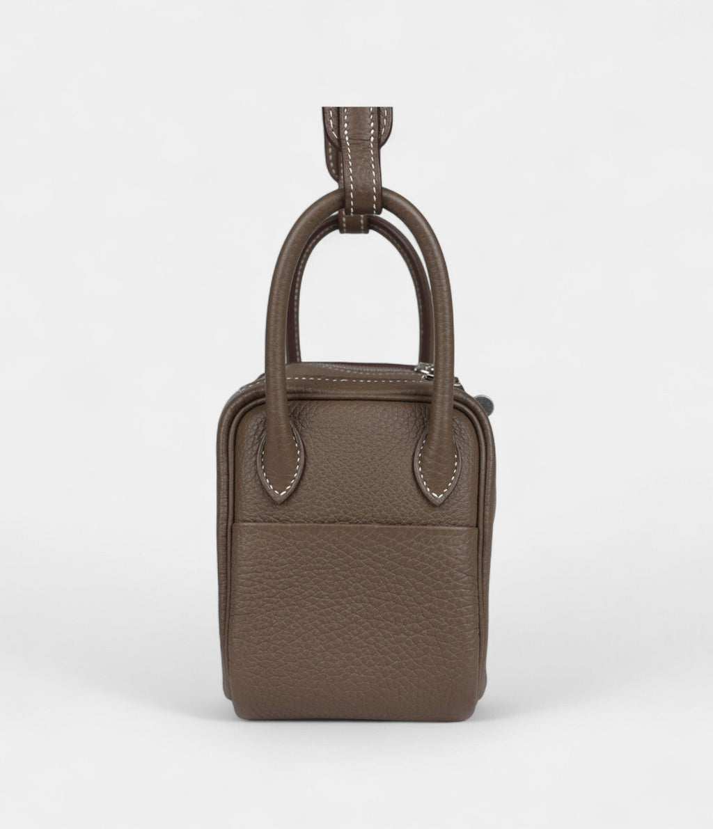 HMMini Lindy Etoupe Clemence Palladium Hardware