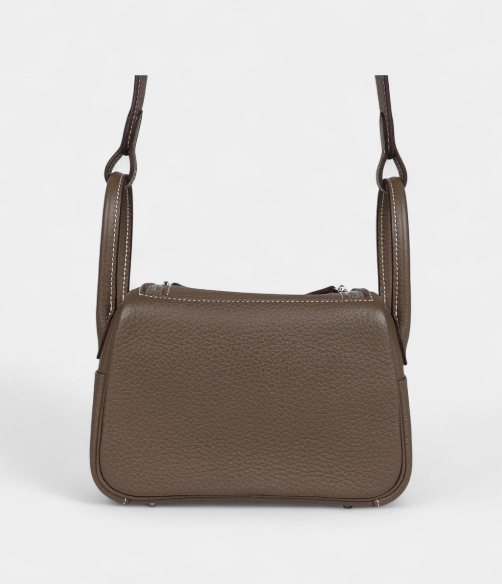HMMini Lindy Etoupe Clemence Palladium Hardware