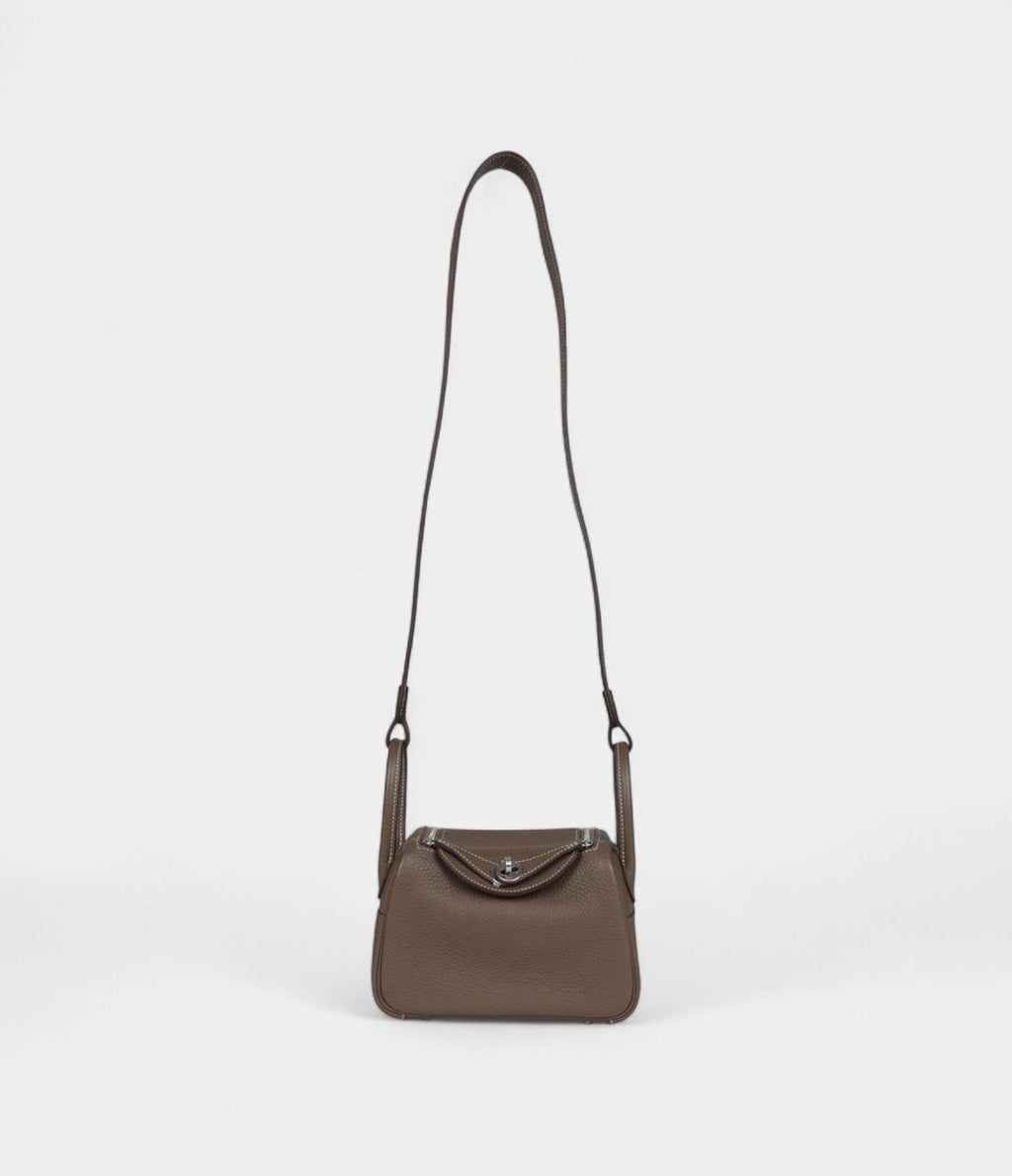 HMMini Lindy Etoupe Clemence Palladium Hardware