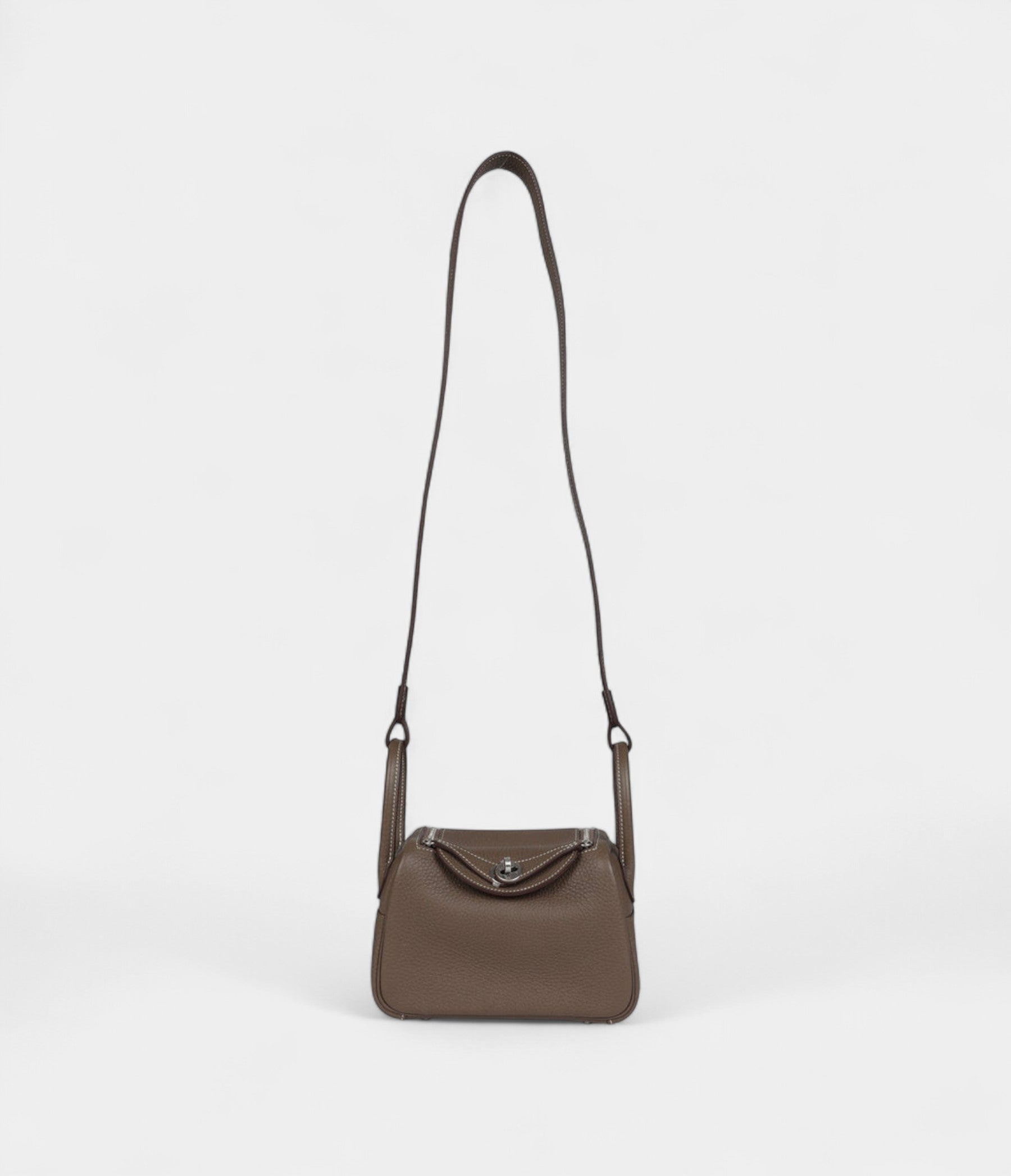HMMini Lindy Etoupe Clemence Palladium Hardware