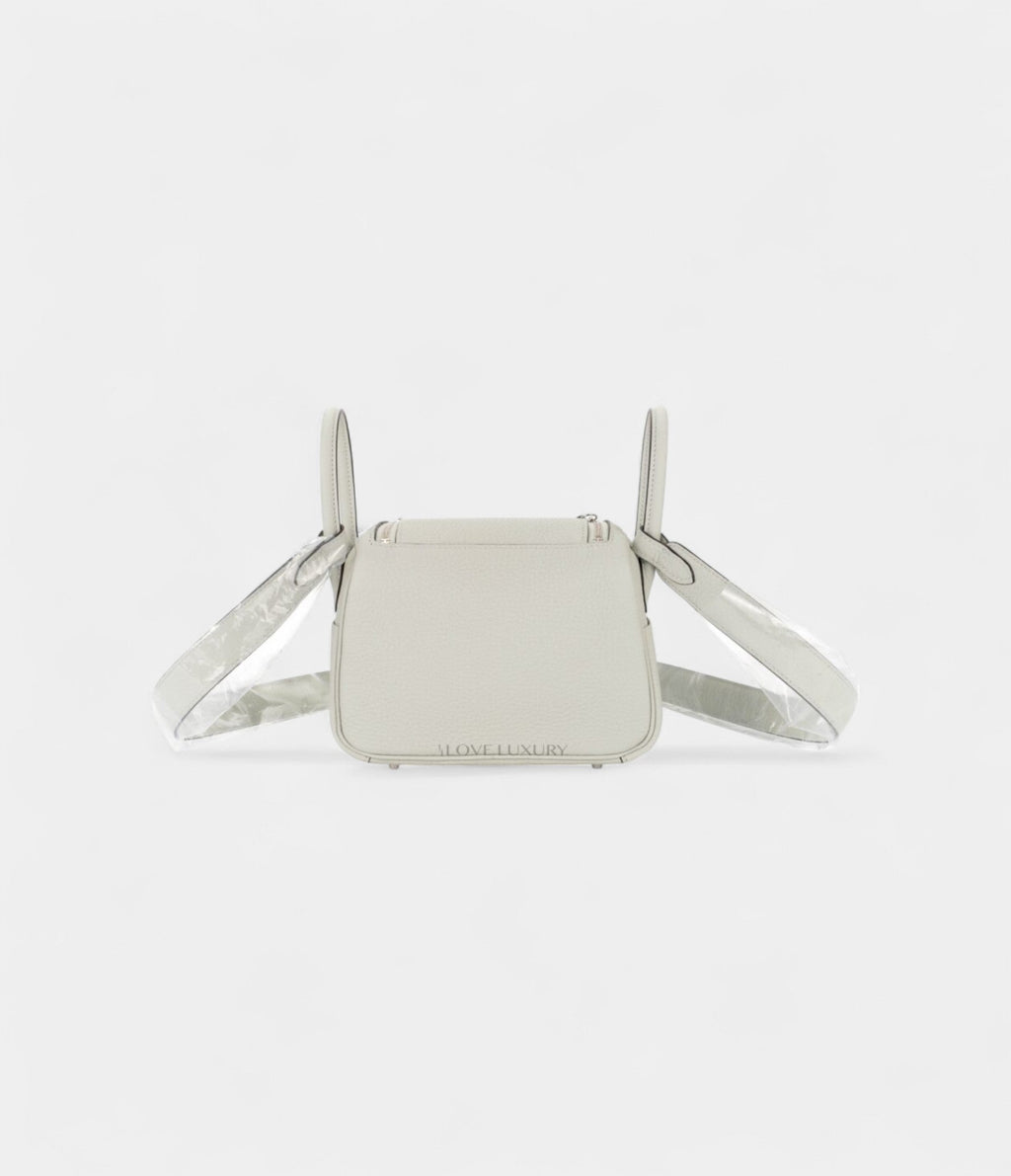 HMMini Lindy Grey Neve Clemence Leather Palladium Hardware