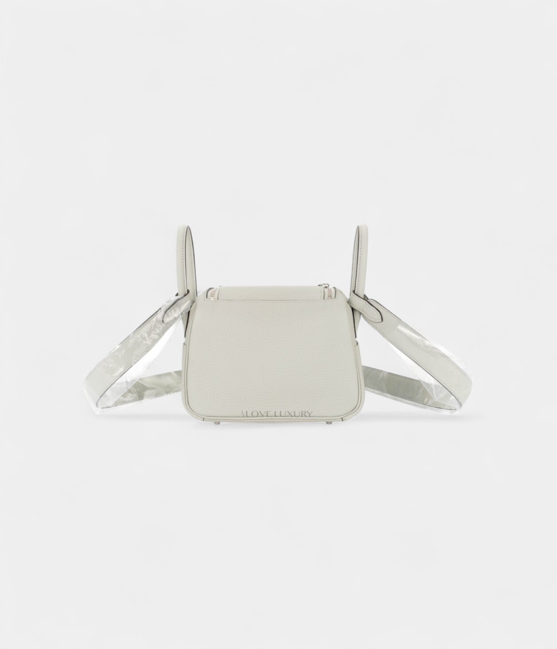 HMMini Lindy Grey Neve Clemence Leather Palladium Hardware