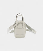 HMMini Lindy Grey Neve Clemence Leather Palladium Hardware