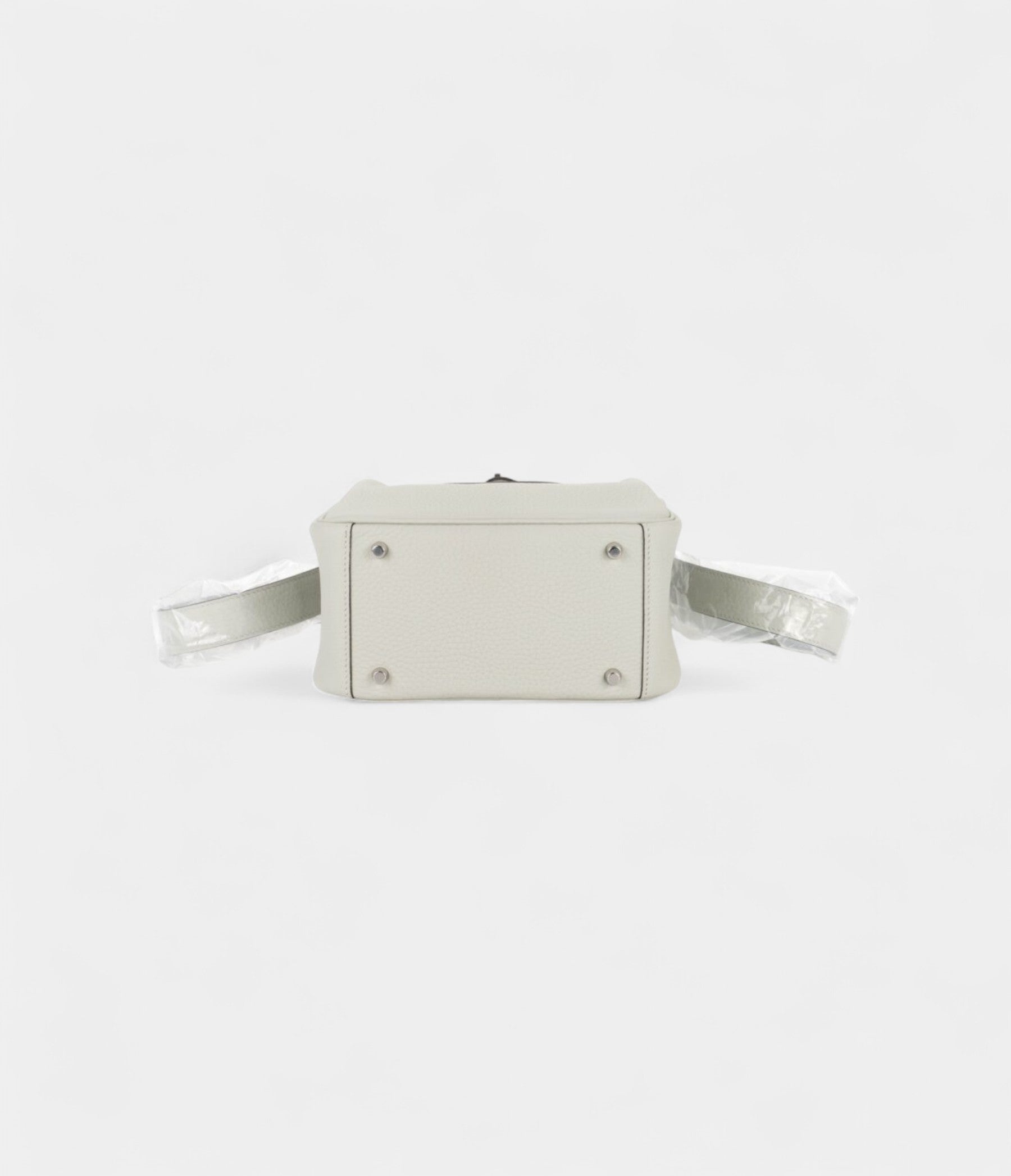 HMMini Lindy Grey Neve Clemence Leather Palladium Hardware