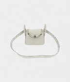 HMMini Lindy Grey Neve Clemence Leather Palladium Hardware