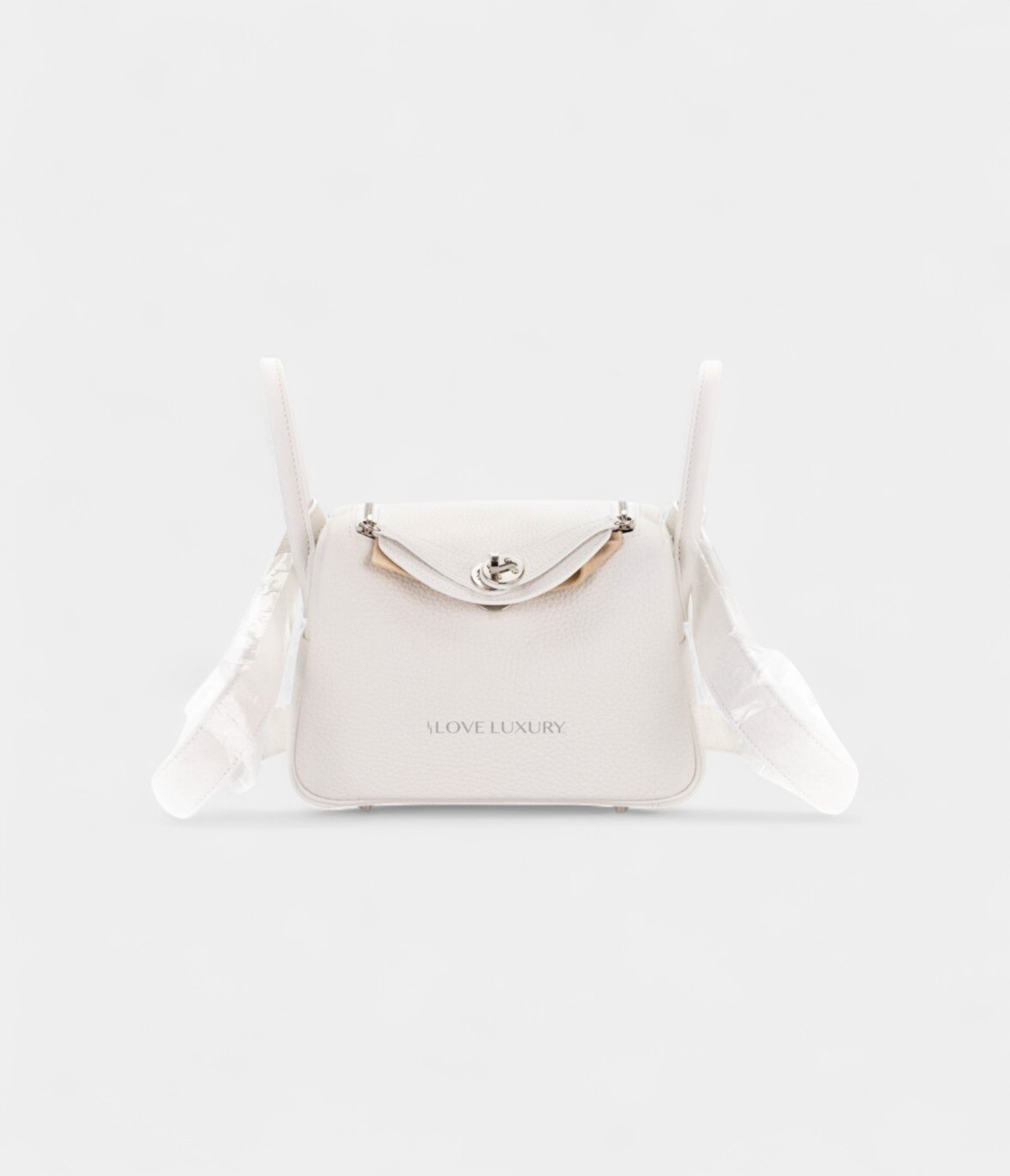 HMMini Lindy New White Clemence Palladium Hardware