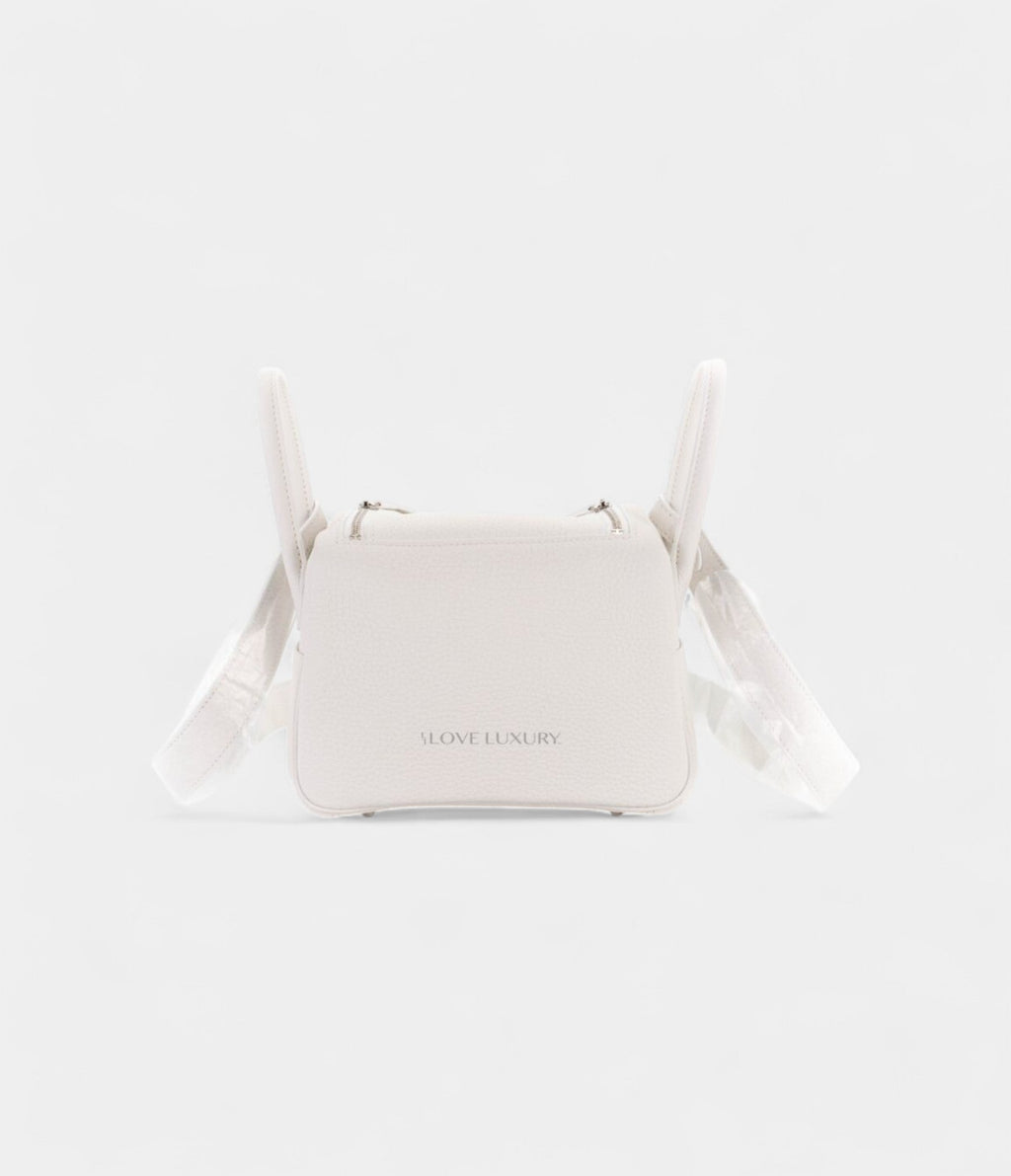 HMMini Lindy New White Clemence Palladium Hardware