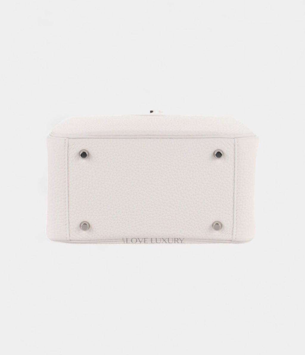 HMMini Lindy New White Clemence Palladium Hardware