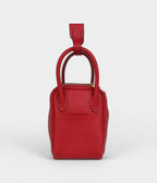 HMMini Lindy Rouge Casaque Swift Gold Hardware