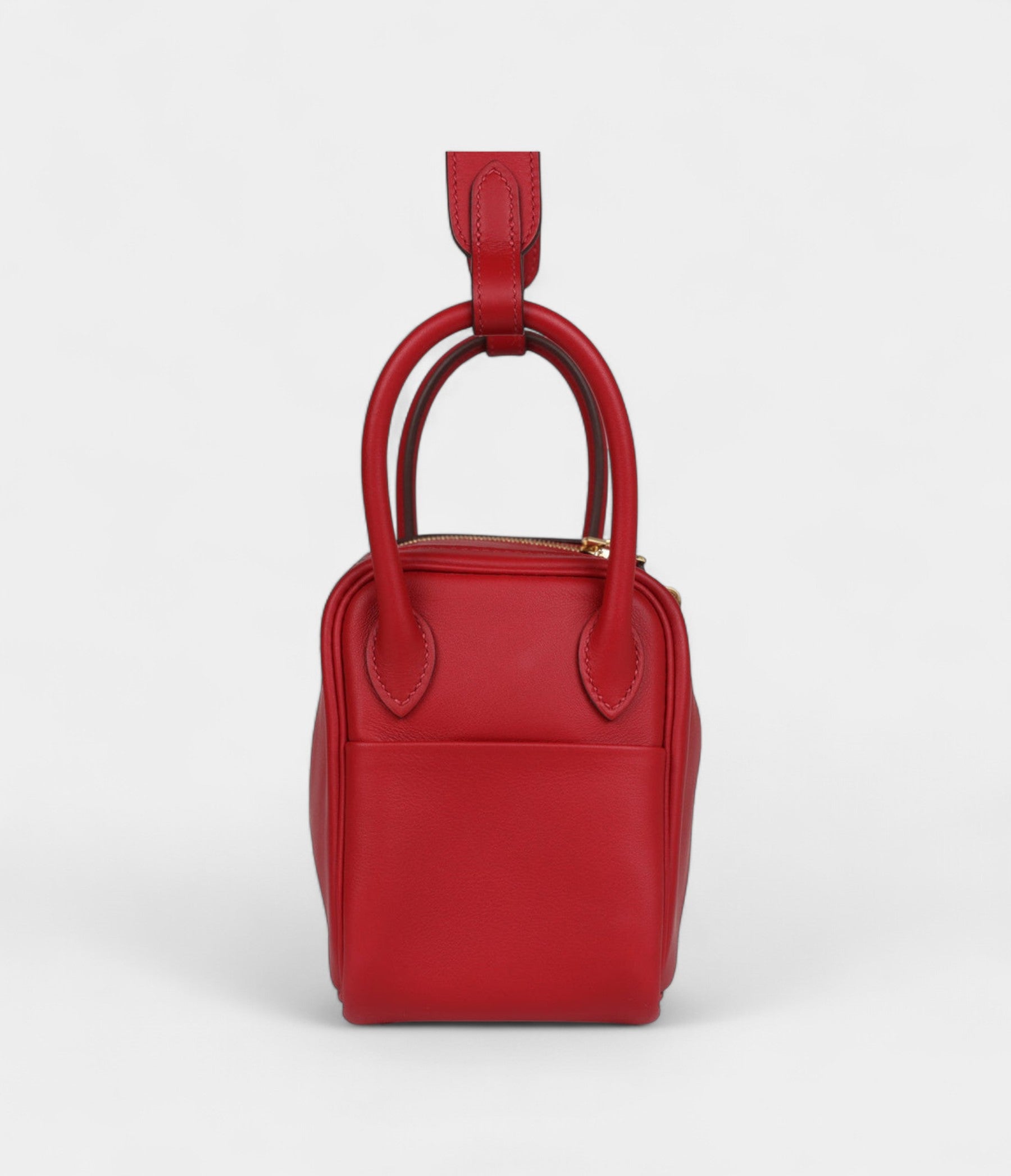 HMMini Lindy Rouge Casaque Swift Gold Hardware