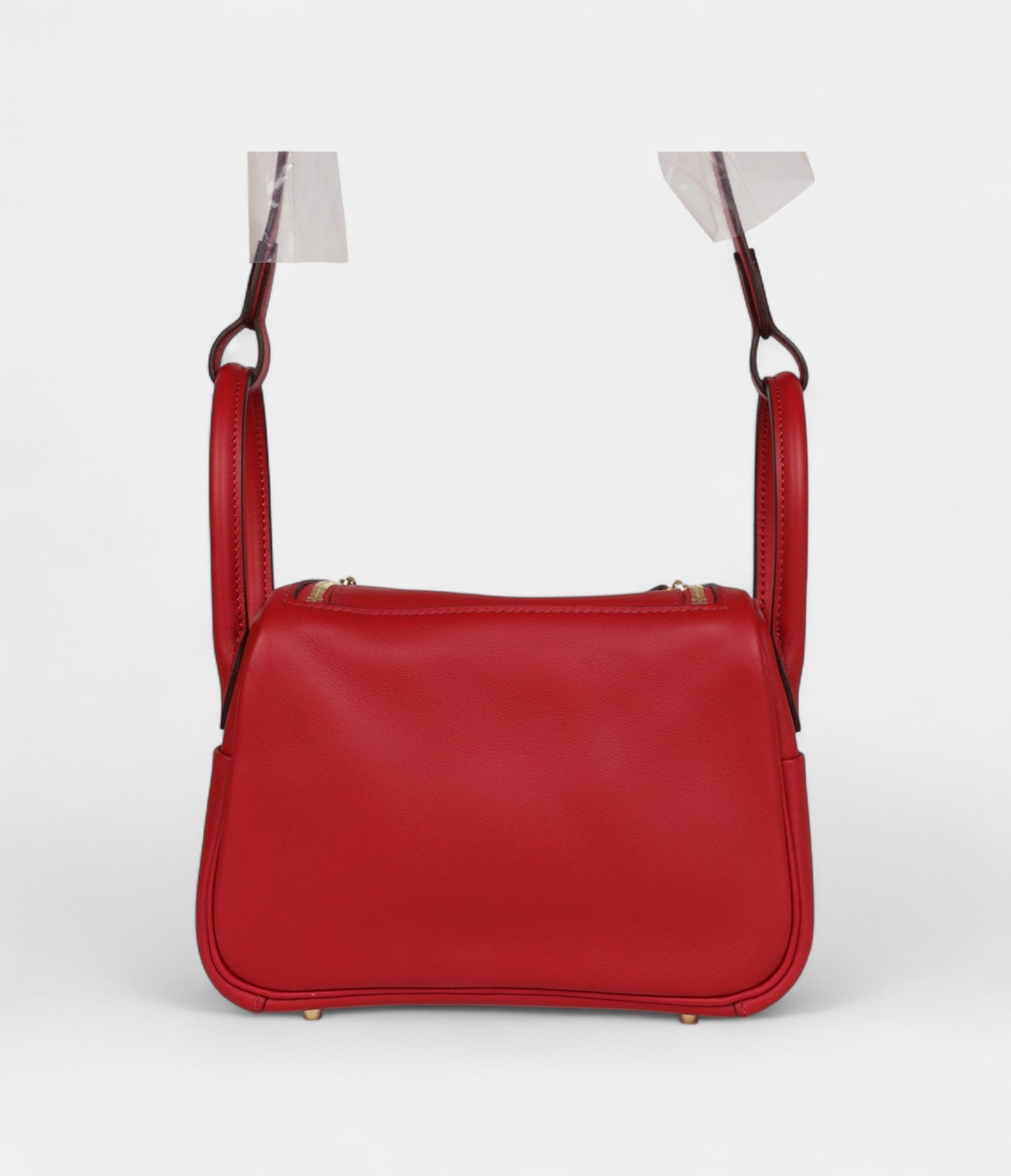 HMMini Lindy Rouge Casaque Swift Gold Hardware