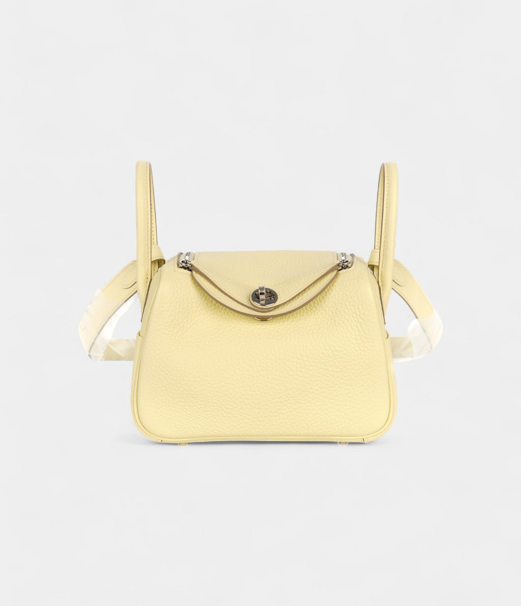 HMMini Lindy Verso Yellow Milton Pearl Grey Clemence Palladium Hardware