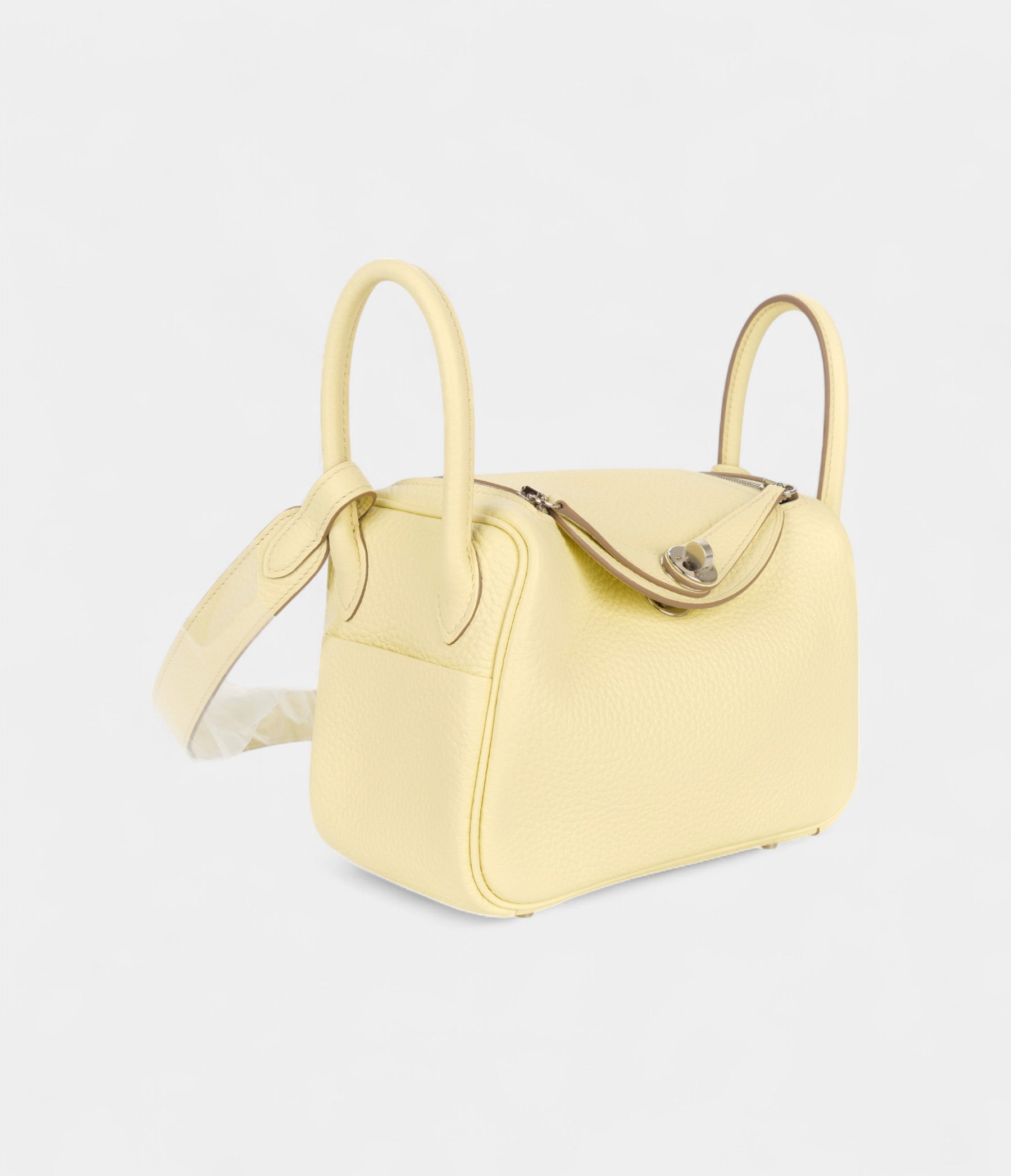 HMMini Lindy Verso Yellow Milton Pearl Grey Clemence Palladium Hardware