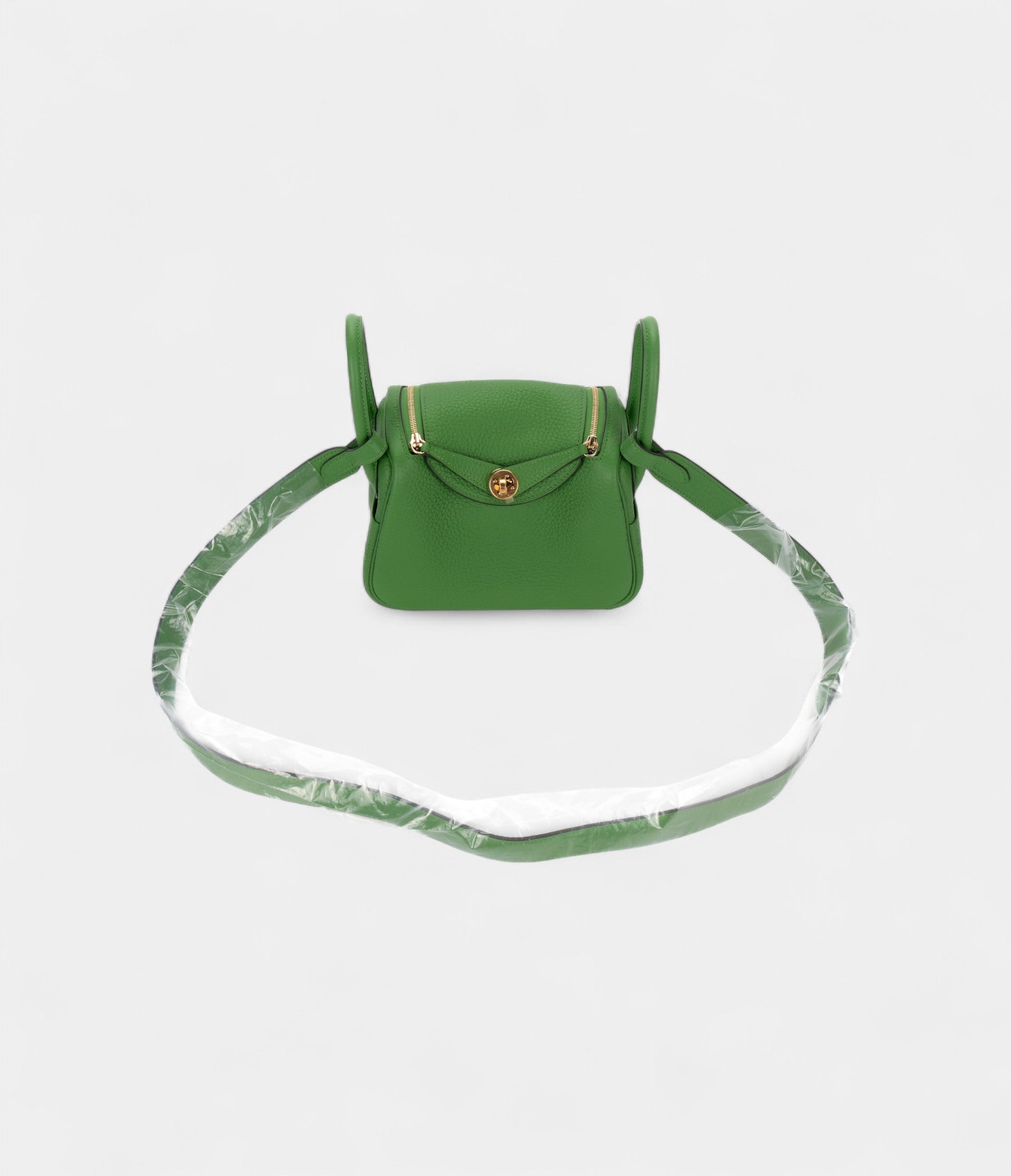 HMMini Lindy Yucca Green Clemence Gold Hardware
