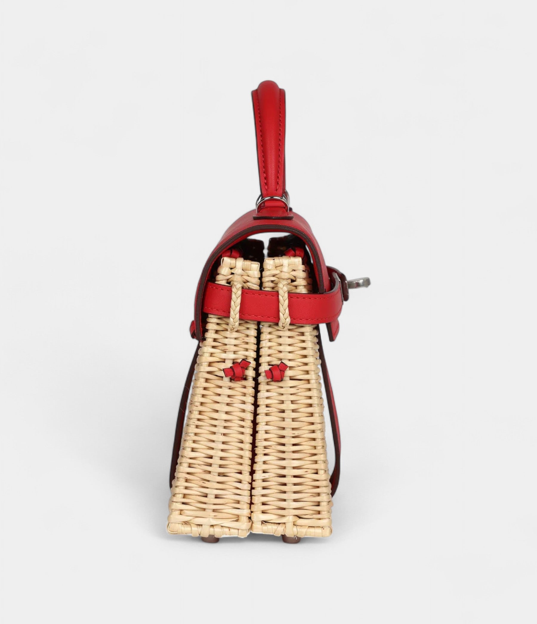 HMMini Picnic Kelly 20 Rouge De Coeur Swift Palladium Hardware