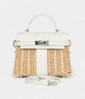 HMMini Picnic Kelly 20 White Swift Palladium Hardware