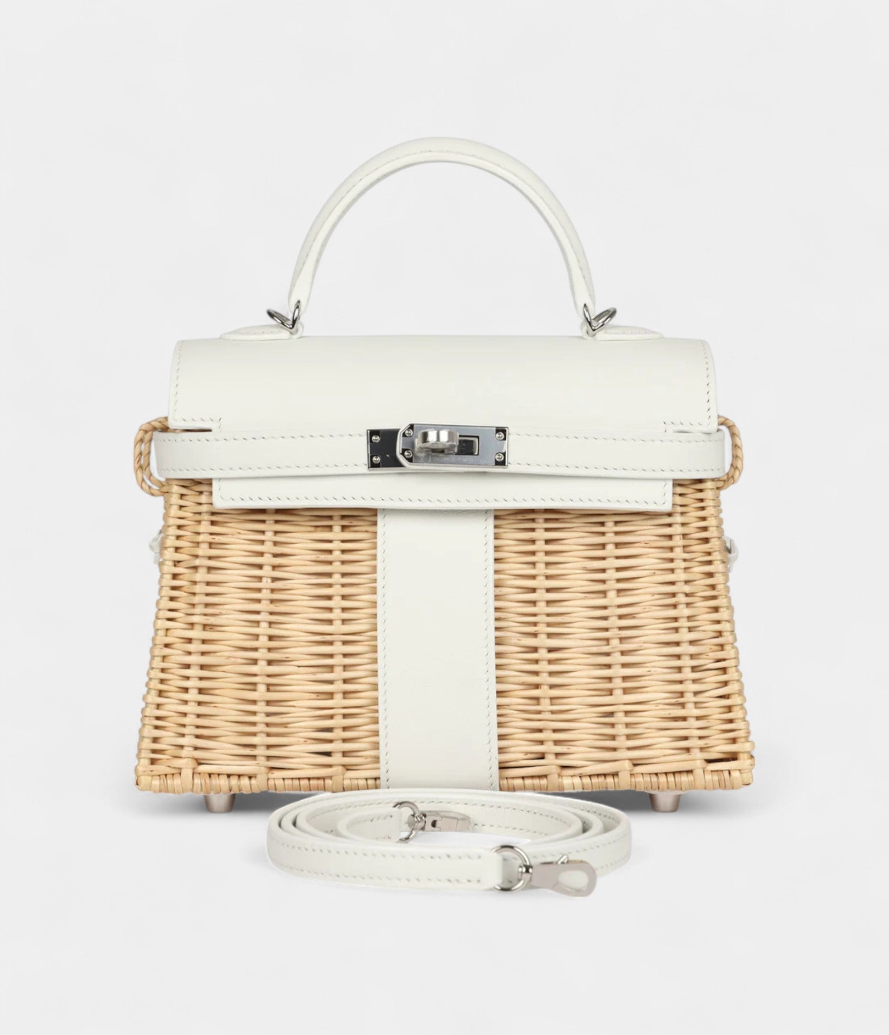 HMMini Picnic Kelly 20 White Swift Palladium Hardware