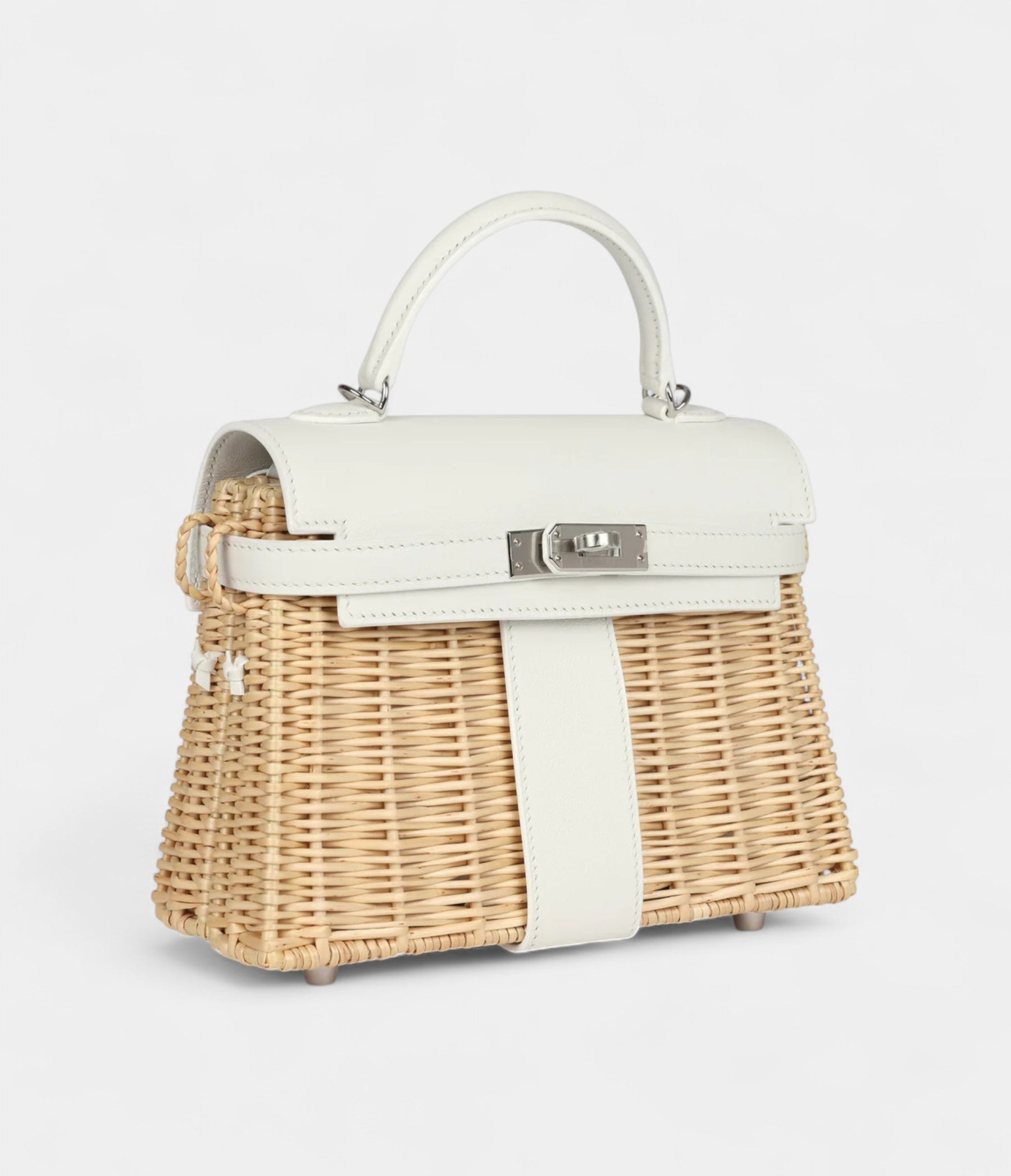 HMMini Picnic Kelly 20 White Swift Palladium Hardware