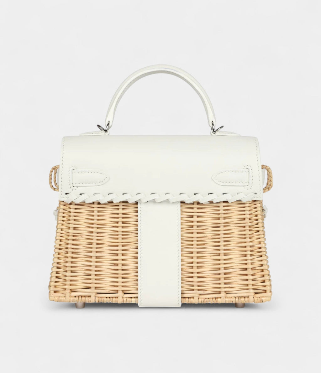 HMMini Picnic Kelly 20 White Swift Palladium Hardware