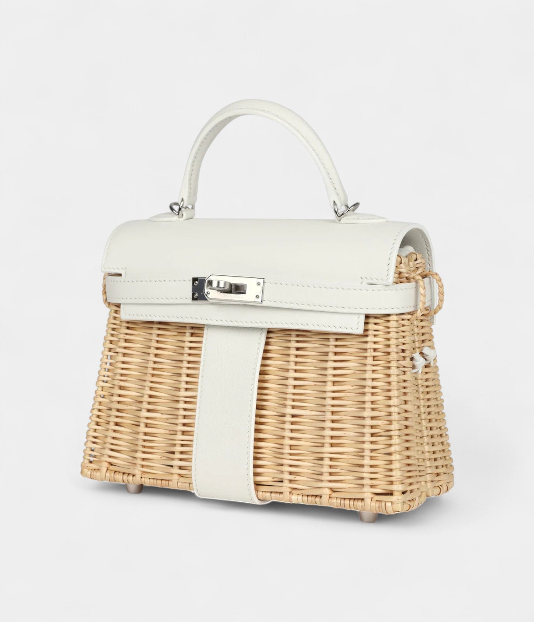HMMini Picnic Kelly 20 White Swift Palladium Hardware