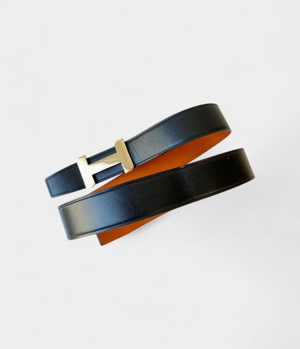 HMMulticolour H Leather Belt A Bold Fusion of Iconic Design and Artistic Flair