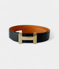 HMMulticolour H Leather Belt A Bold Fusion of Iconic Design and Artistic Flair